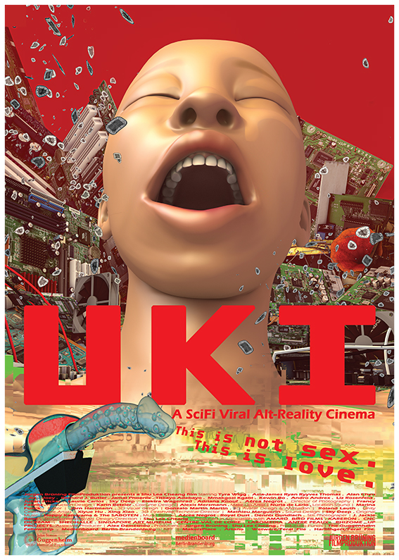 Poster UKI by Shu Lea Cheang coproduced by Kareron, Isabelle Arvers