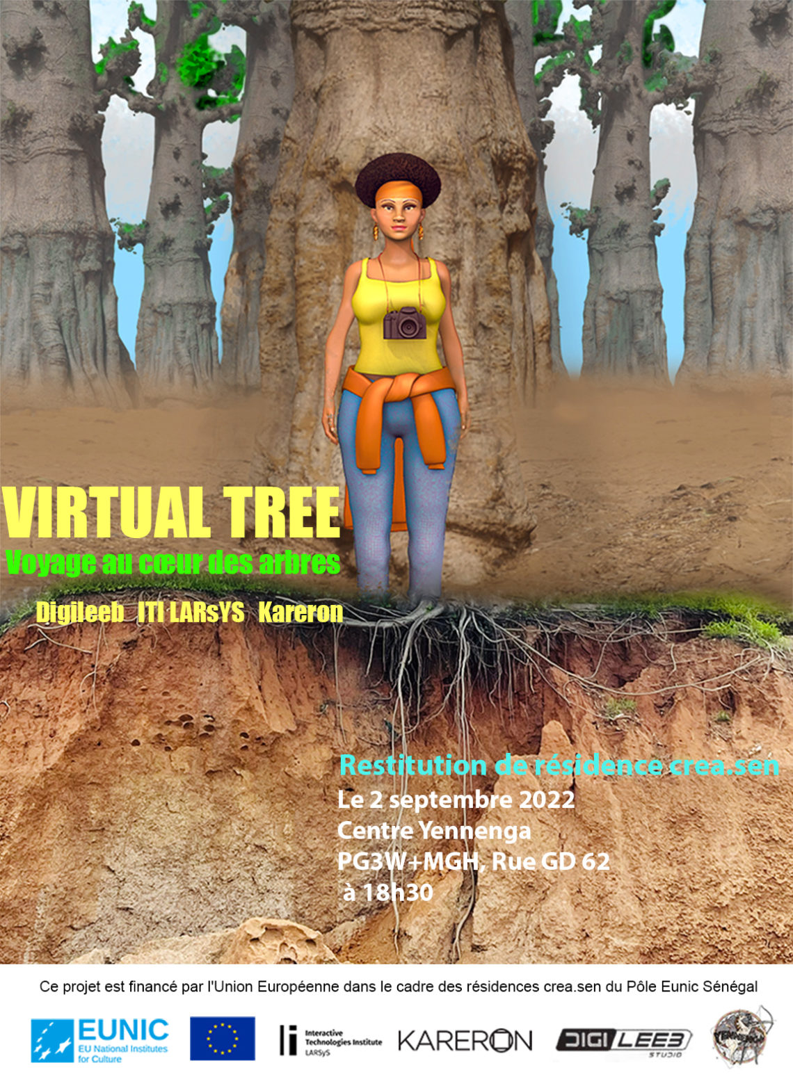 Restitution de la résidence crea.sen, Virtual tree, Centre Yennenga, Dakar 2 septembre 22