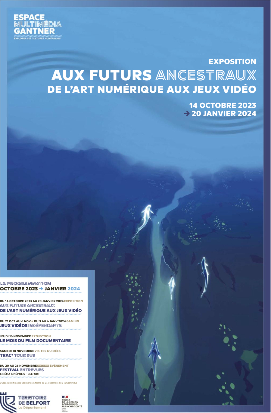 Aux Futurs Ancestraux, curated by Isabelle Arvers, Espace Gantner, Belfort, 14 October 23 – 21 January 24